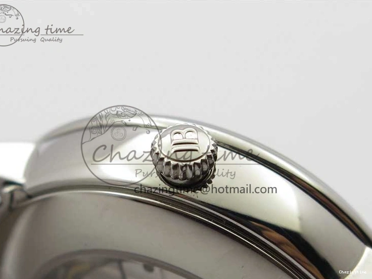 0321 Villeret 6654 SS Complicated Function OMF 1:1 Best Edition White Dial on Brown Leather Strap A6654 V Popular 7904